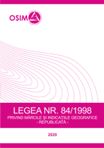 Legea nr. 84/1998, privind mărcile şi indicaţiile geografice (republicată)